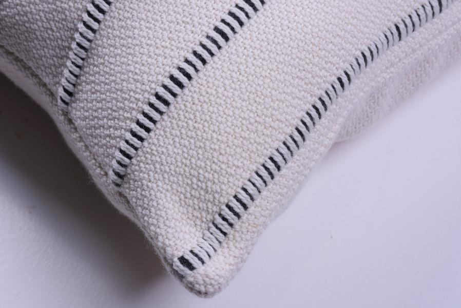 Multi Striped Pillow - Homelosophy, view 2