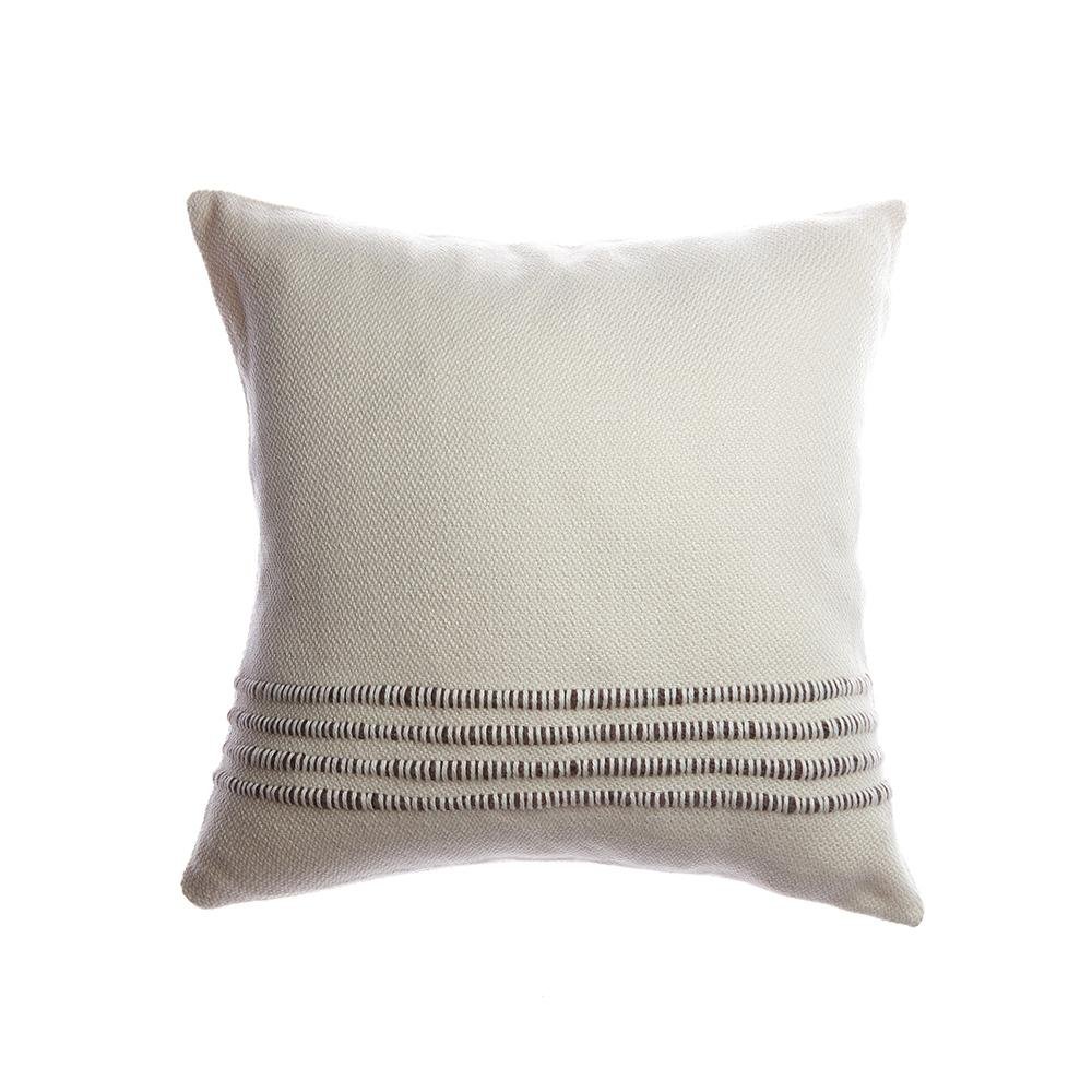 Merino Wool Striped Throw Pillow - Homelosophy, view 11