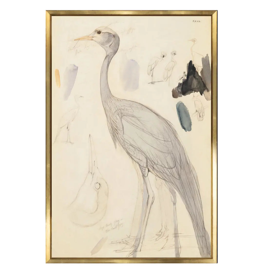 Standing Crane Framed Art - Source by Studio Skara