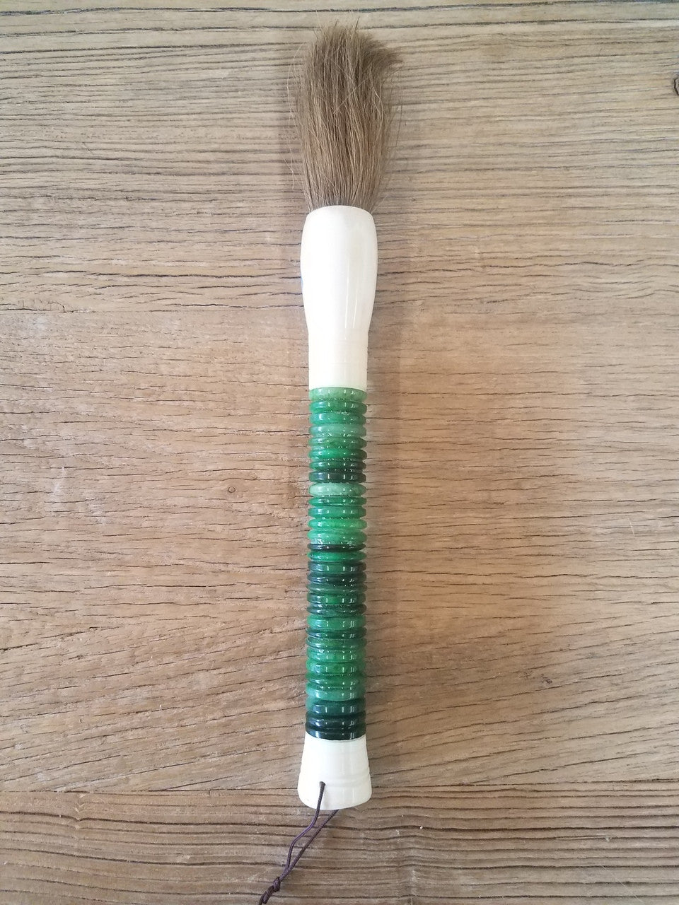 Green Jade Abacus Brush Large image