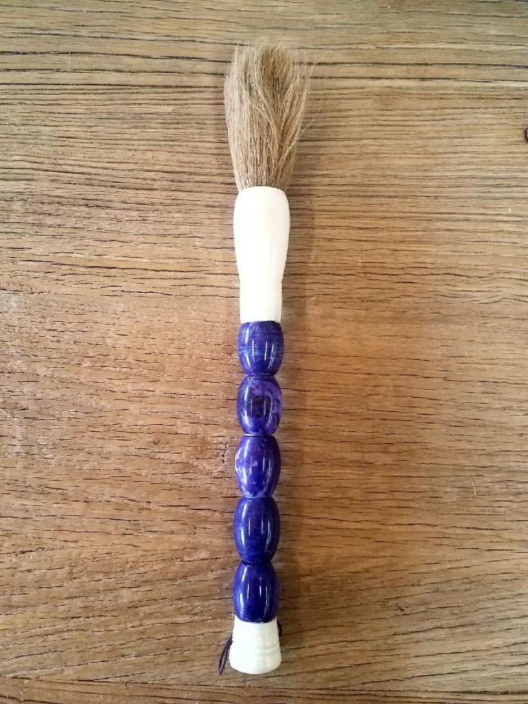 12" Purple Blue Drum Calligraphy Brush