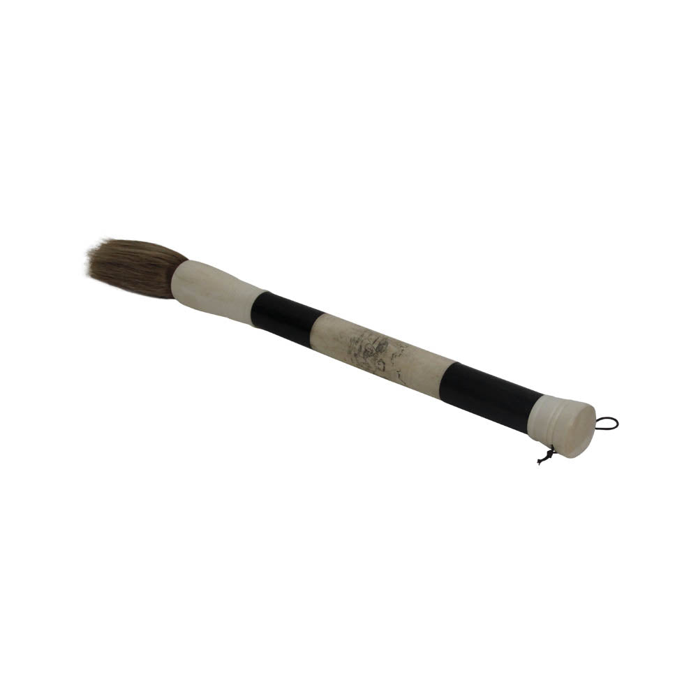 B & W Bone with Carved Painting Calligraphy Brush