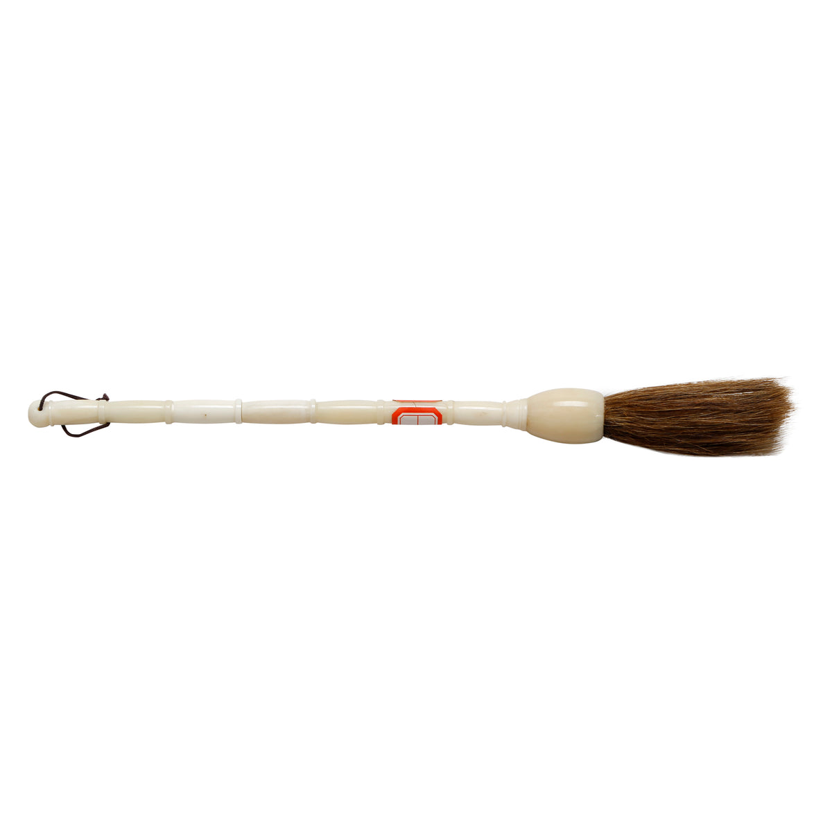 12" Long Creamy White Bone Calligraphy Brush