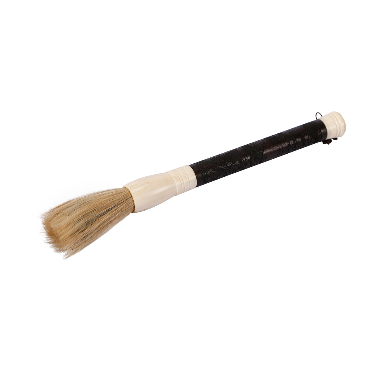 Wood Calligraphy Brush with deep carving