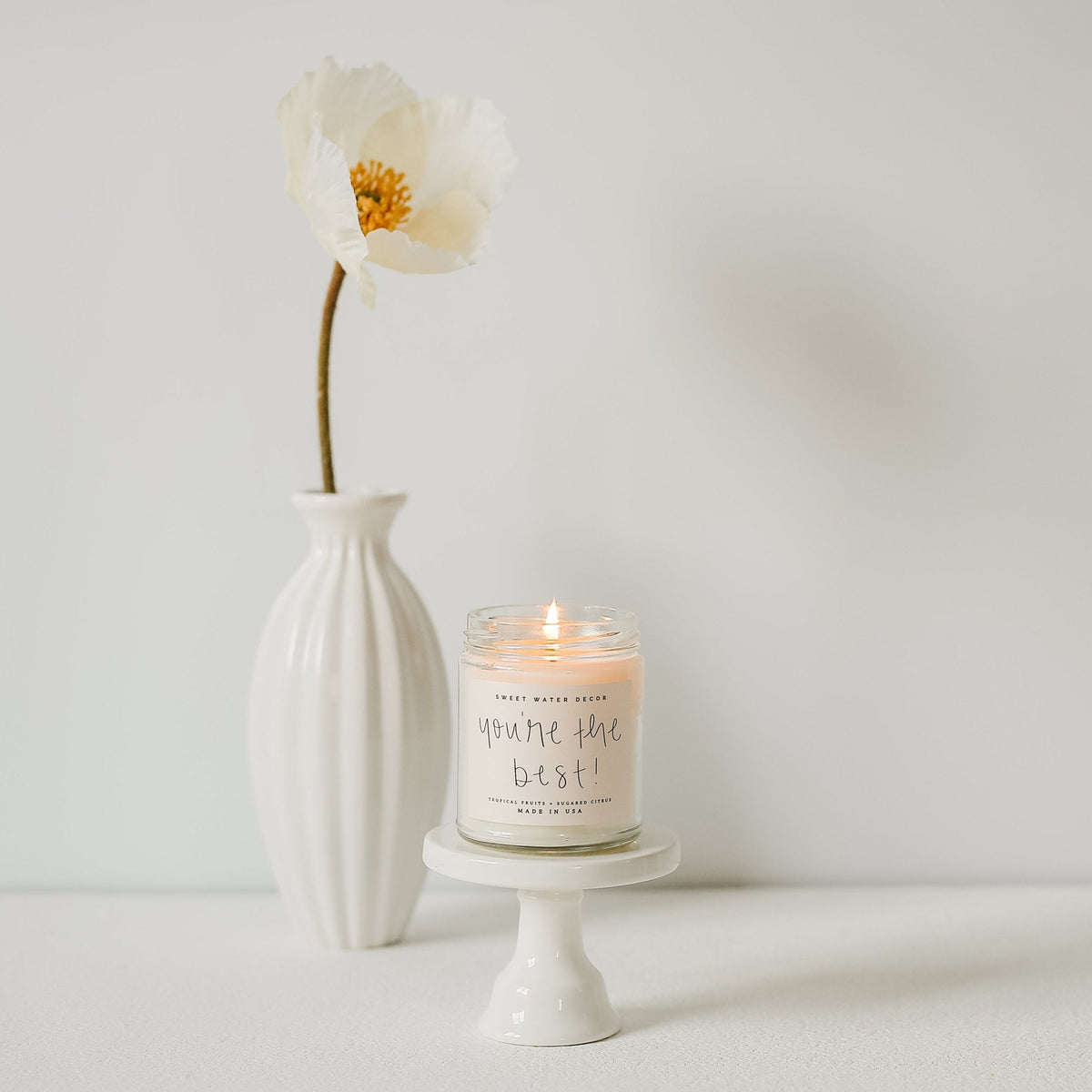 You're The Best! Soy Candle - Clear Jar - 9 oz (Island Air) - Sweet Water Decor, view 4