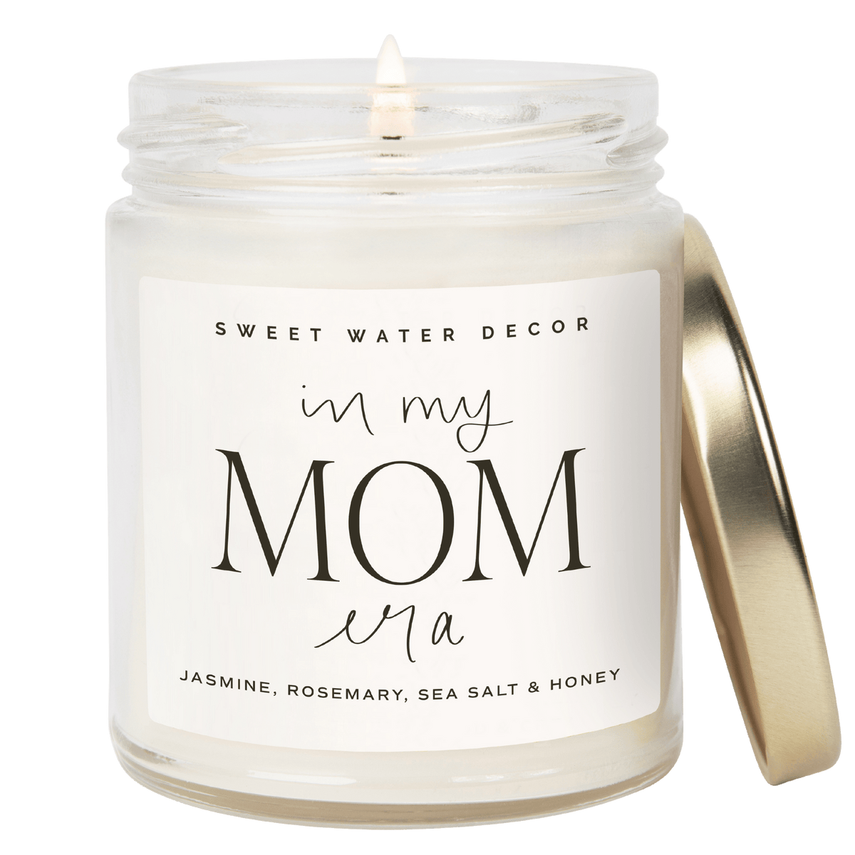 In My Mom Era Soy Candle - Clear Jar - 9 oz (Wildflowers and Salt) - Sweet Water Decor