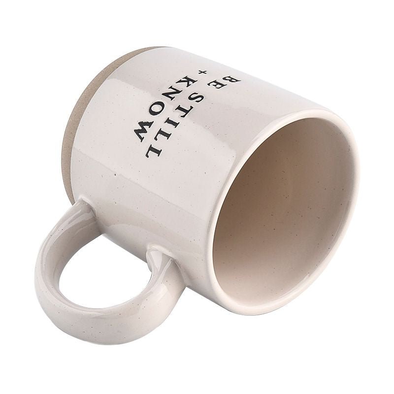 Be Still and Know 14 oz Stoneware Coffee Mug - Sweet Water Decor, view 9