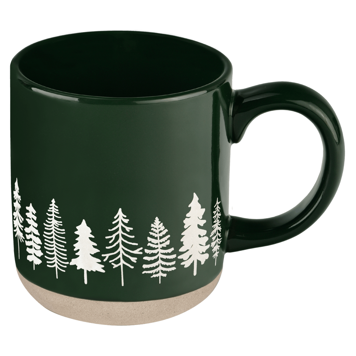 Pine Trees 14 oz Stoneware Coffee Mug - Sweet Water Decor