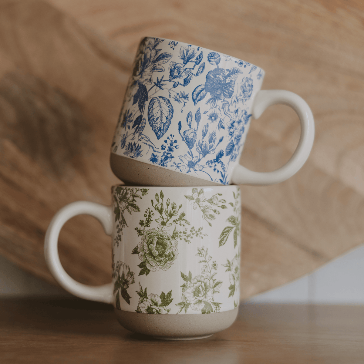 Blue Delft 14 oz Stoneware Coffee Mug - Sweet Water Decor, view 4