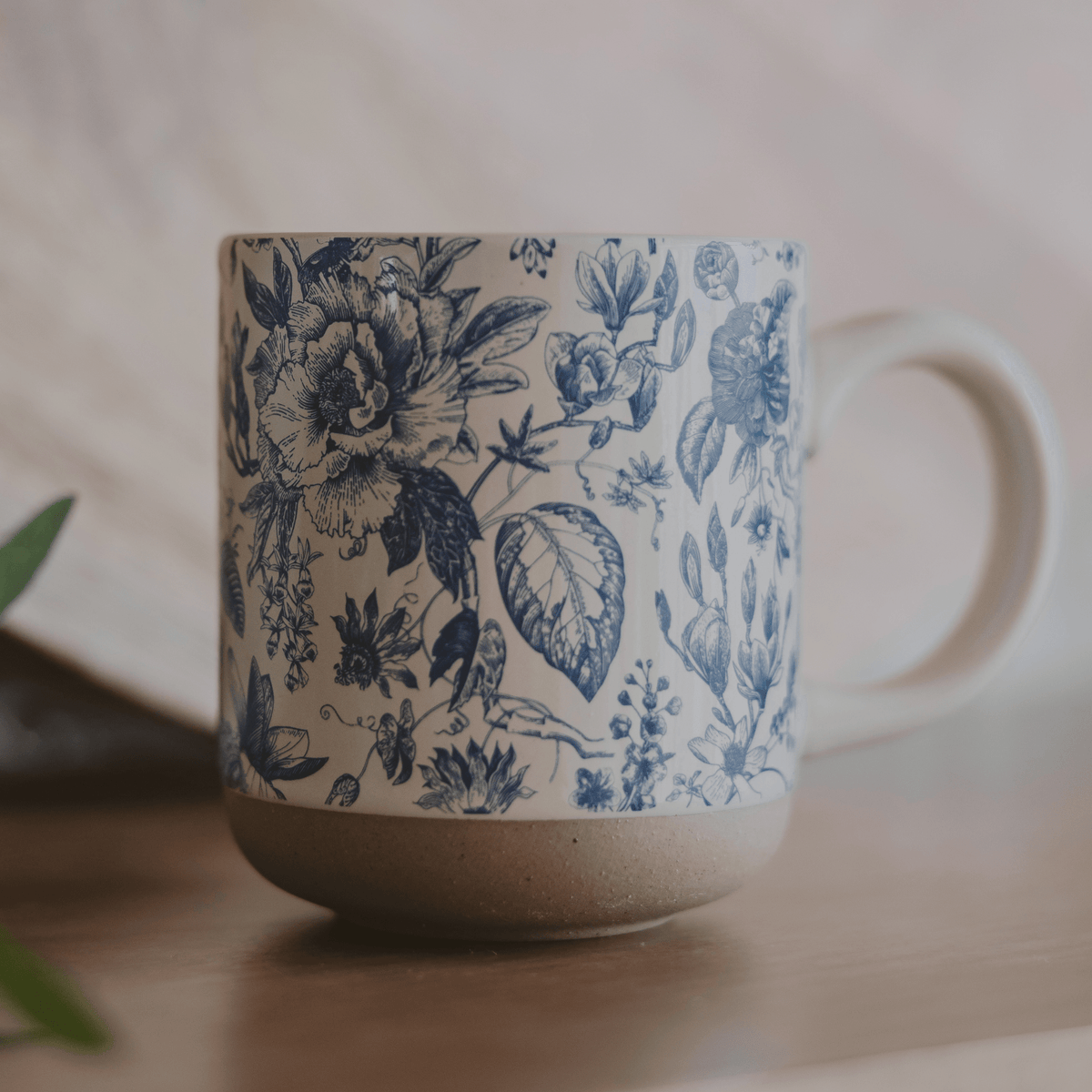 Blue Delft 14 oz Stoneware Coffee Mug - Sweet Water Decor, view 2