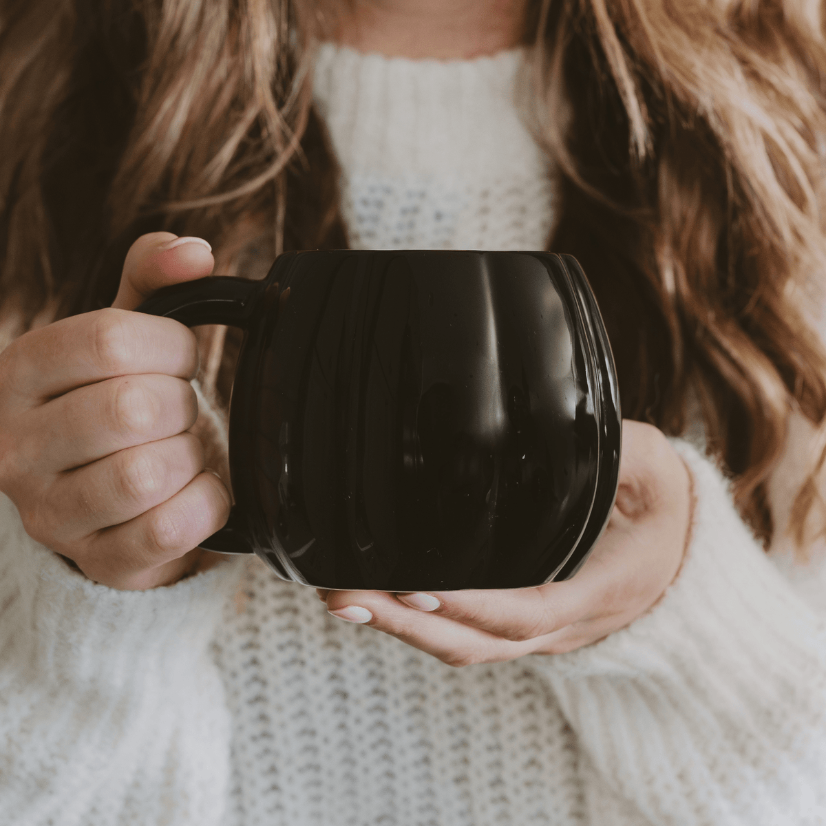 Black Pumpkin 19 oz Figural Coffee Mug - Sweet Water Decor, view 2