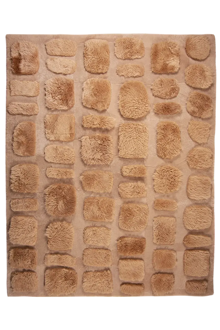 COBBLESTONE – Custom Sheepskin & Shearling Rug - Homelosophy, view 2