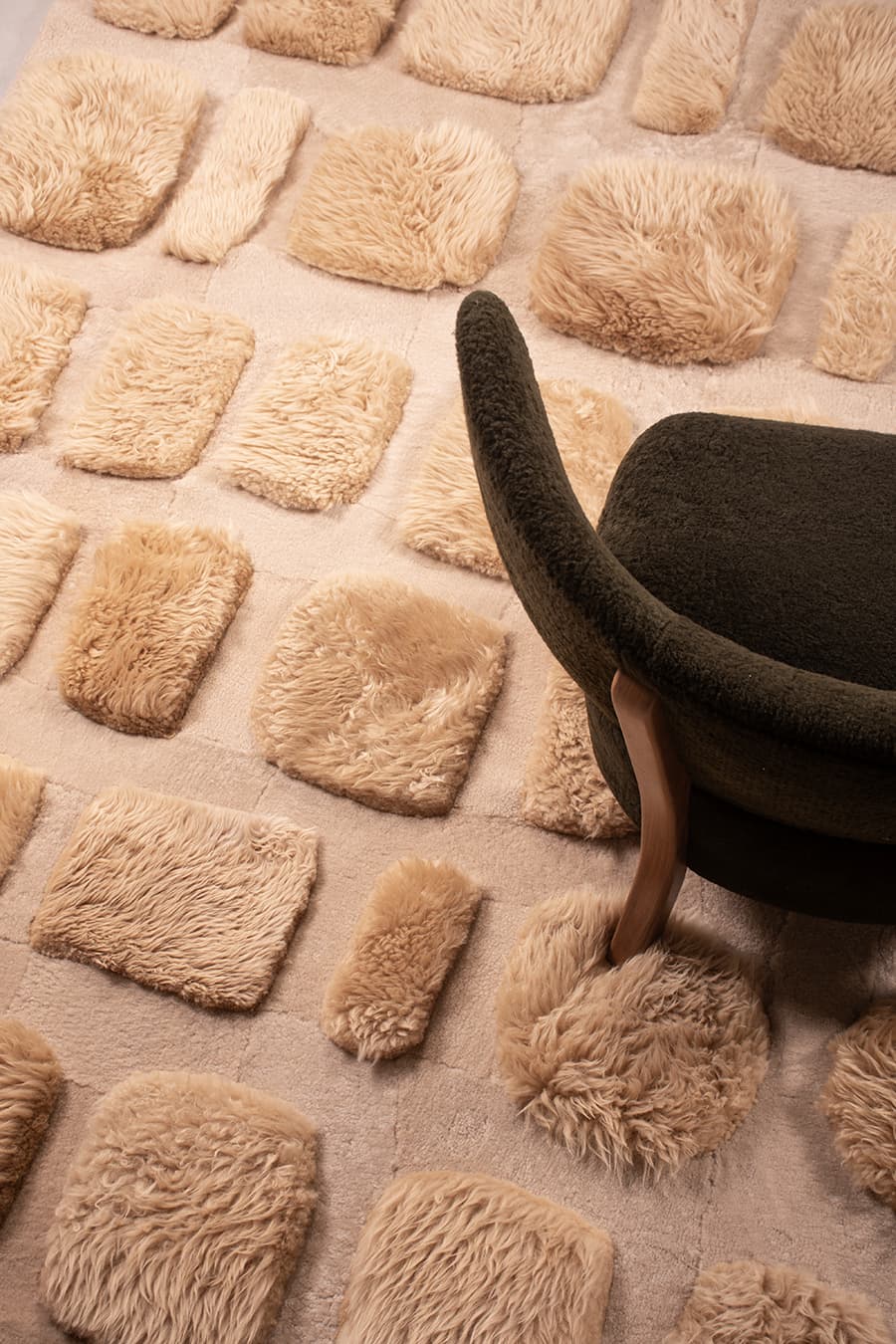 COBBLESTONE – Custom Sheepskin & Shearling Rug - Homelosophy