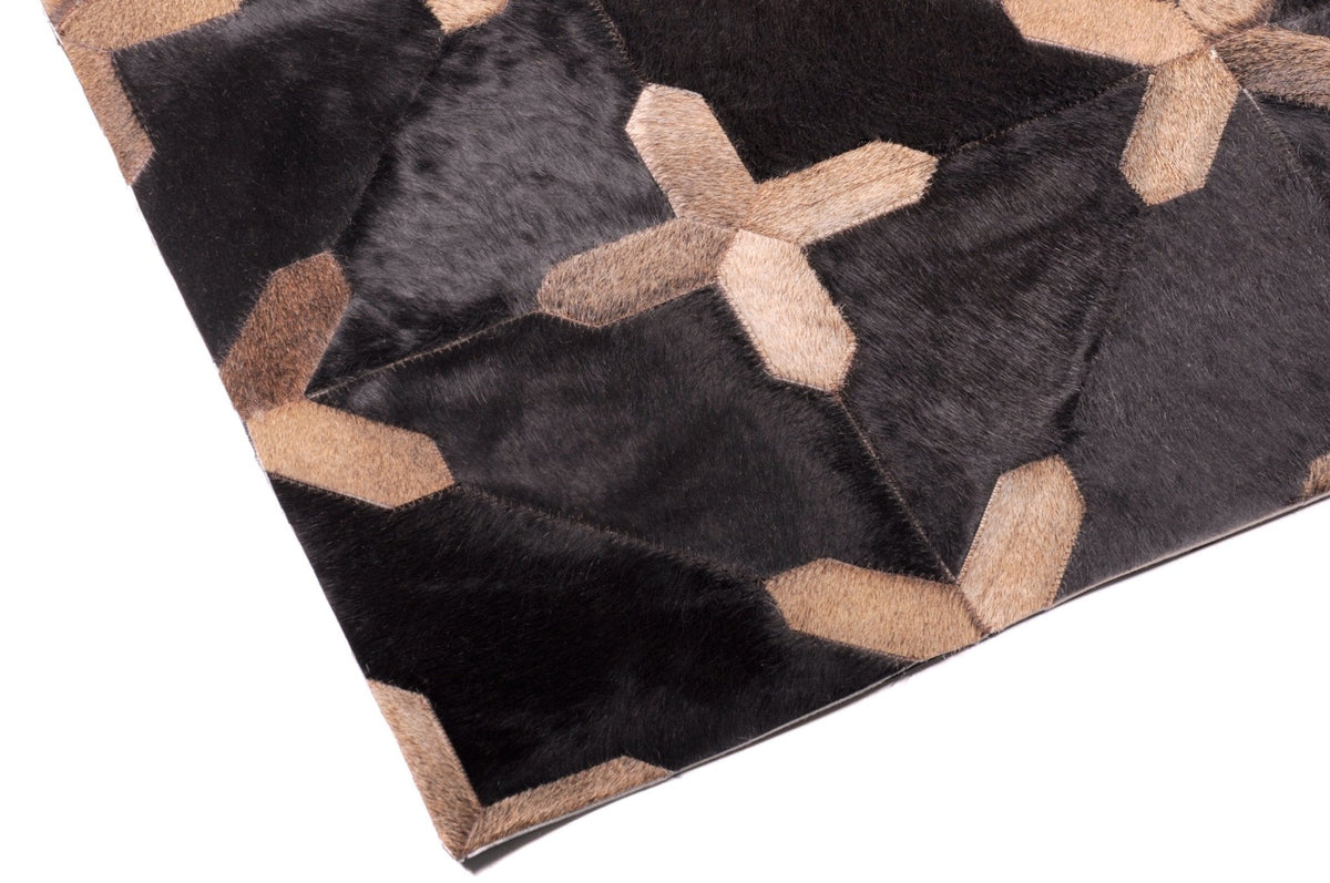CROSSES – Geometric Luxury Leather Rug for Designers - Homelosophy, view 4