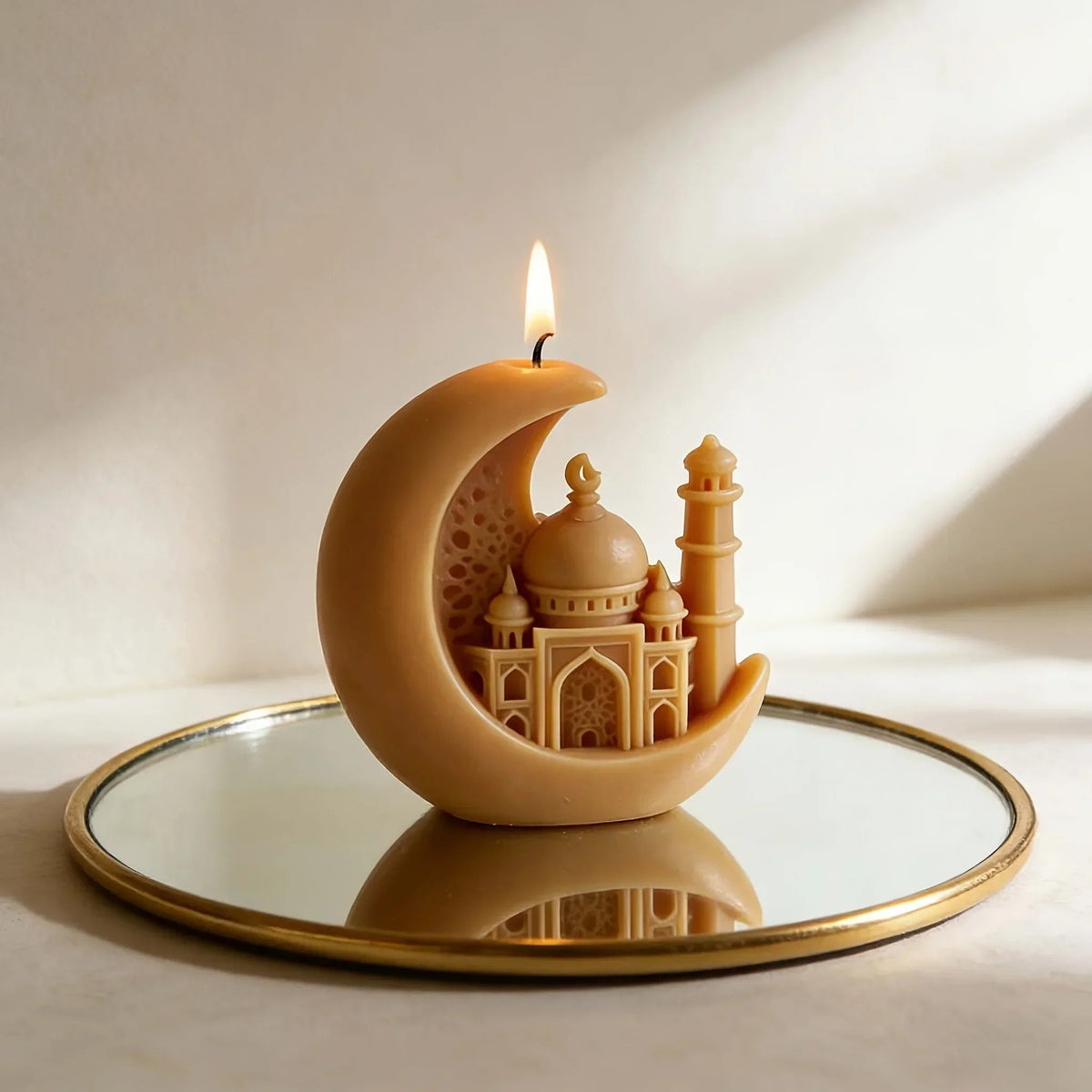 Candle - Scented Ceramic Crescent Moon