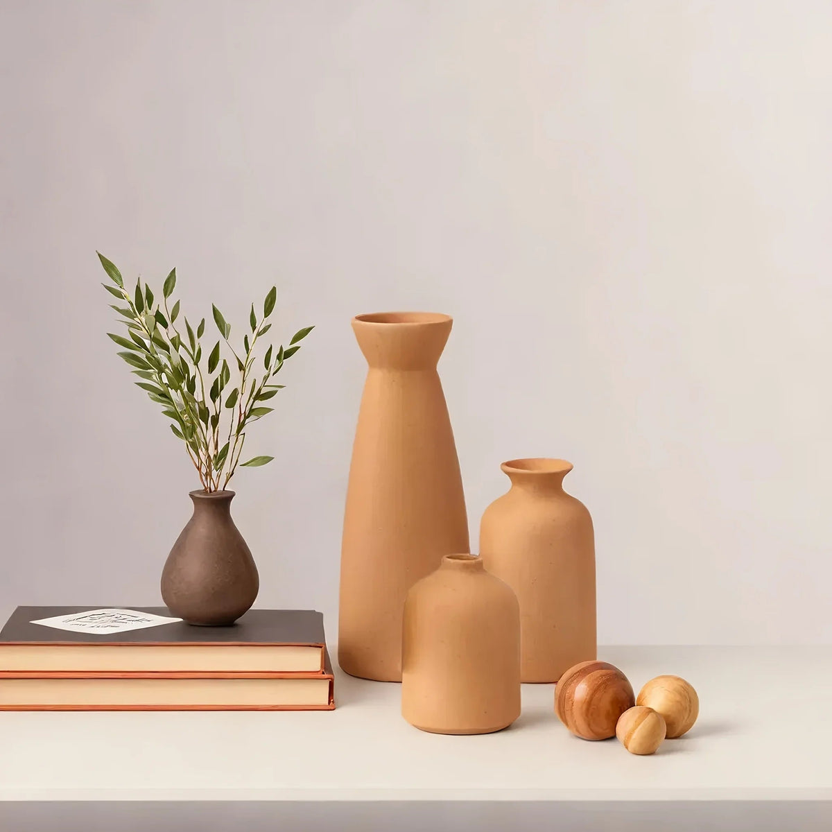 Ceramic Vase Set of 3 Modern Boho Style Vases — House of Avana, view 2 of 50
