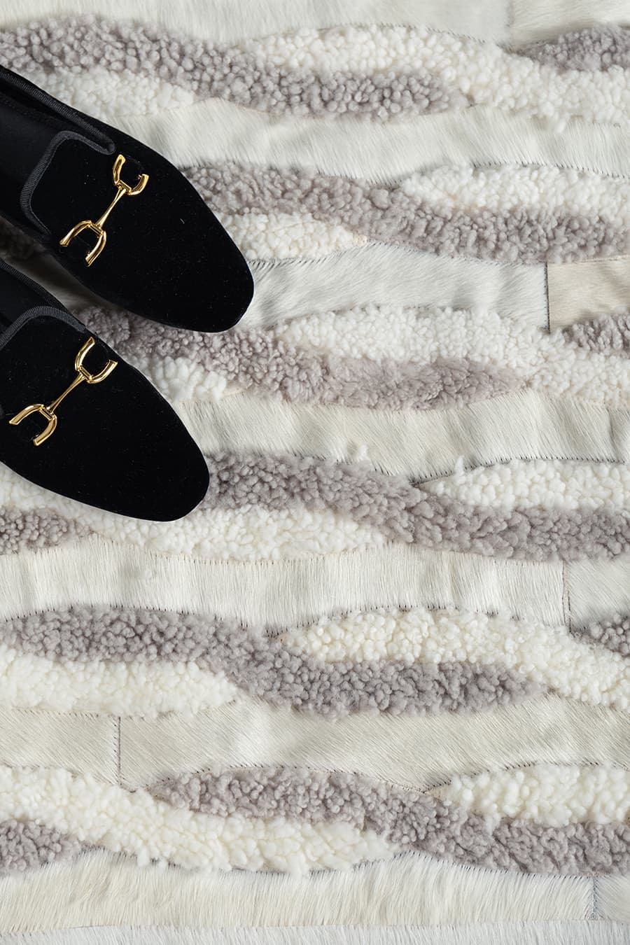 CHAINS - Bespoke Hair-On-Hide Rug - Homelosophy, view 3