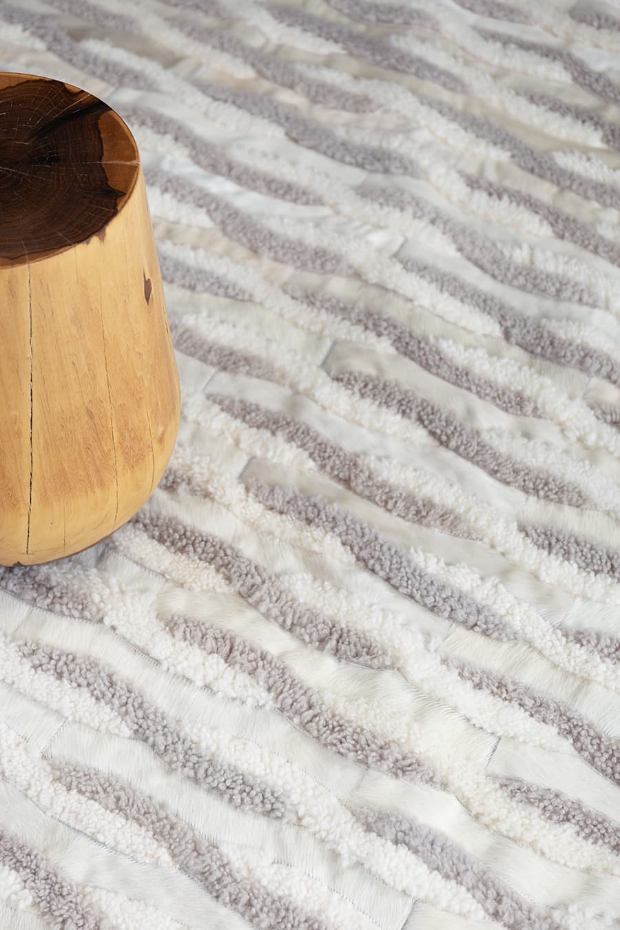 CHAINS - Bespoke Hair-On-Hide Rug - Homelosophy, view 4