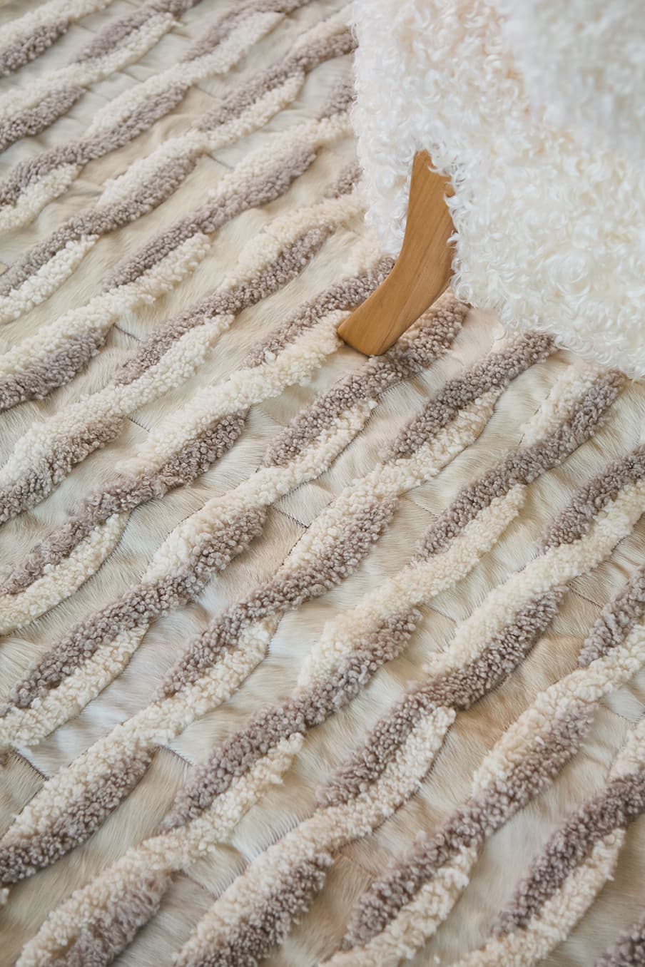 CHAINS - Bespoke Hair-On-Hide Rug - Homelosophy, view 6