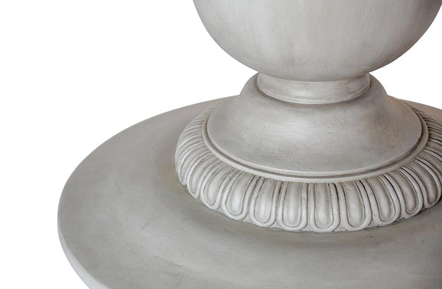 55" Charlotte Pedestal Table (Aged French Grey)