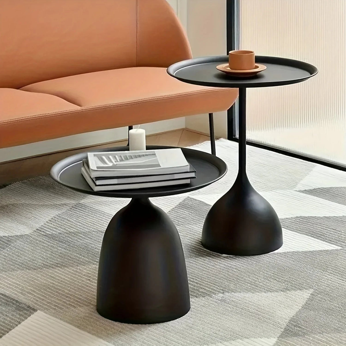 Coffee Table - Modern Metal Round — House of Avana, view 2 of 10