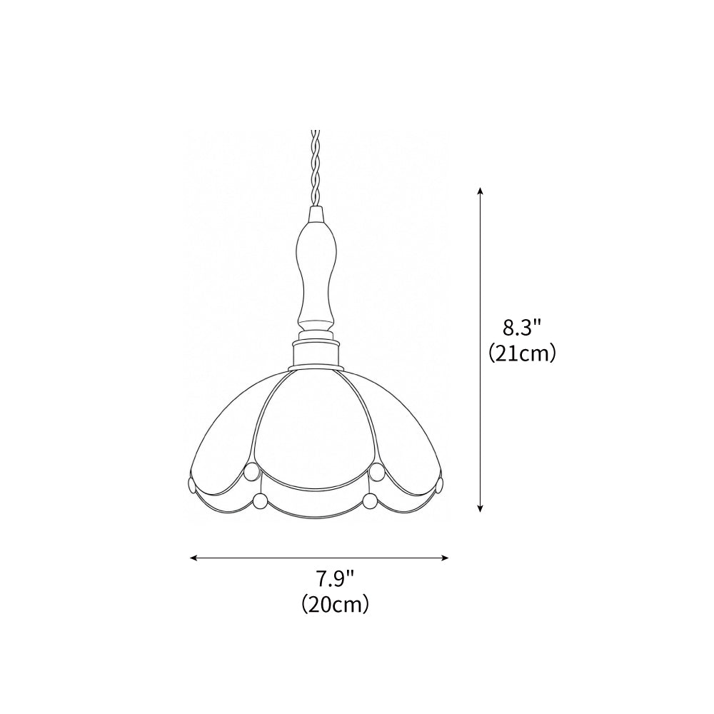 Colorful Stained Glass Pendant Light
