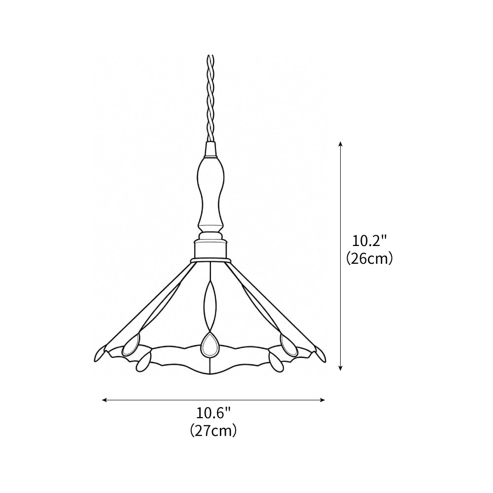 Colorful Stained Glass Pendant Light