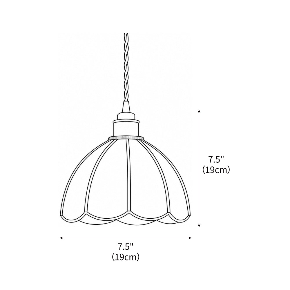 Colorful Stained Glass Pendant Light