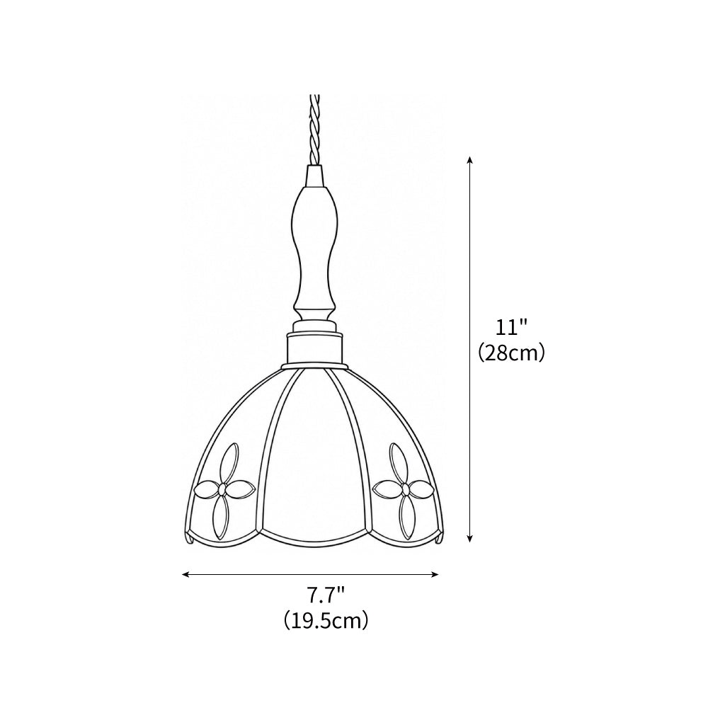 Colorful Stained Glass Pendant Light