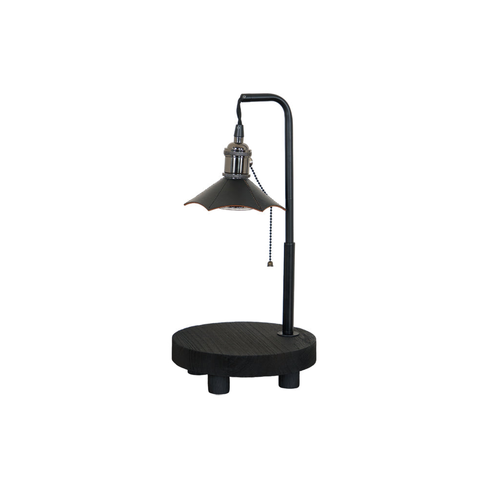 Cordero Wooden Stool Table Lamp 7.9"