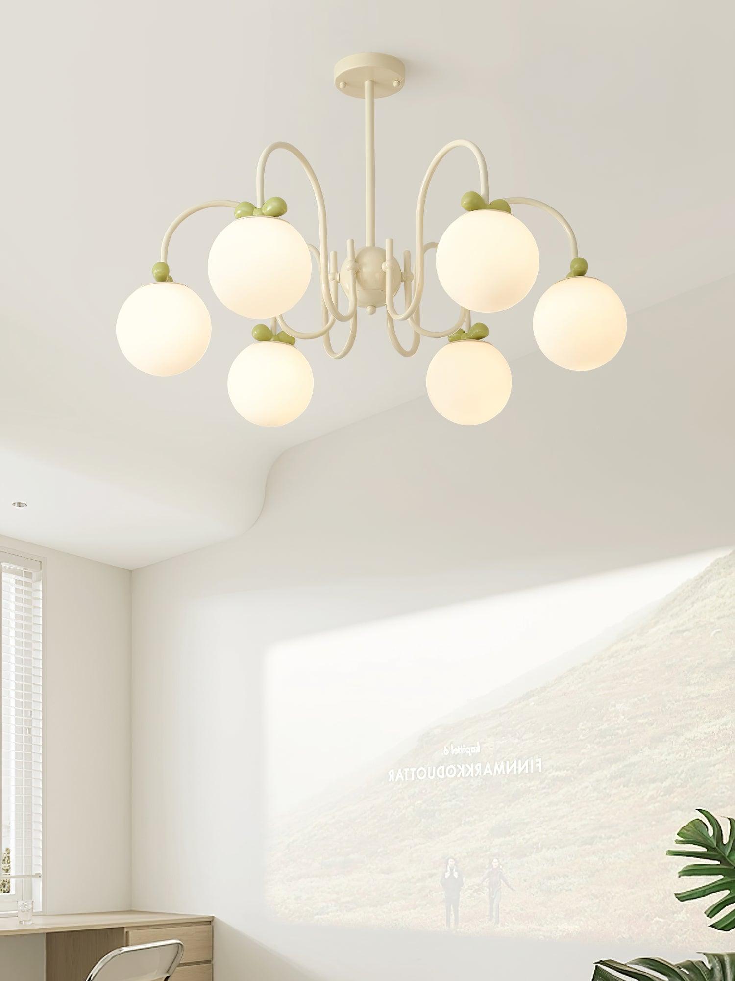 Cream Cherry Chandelier