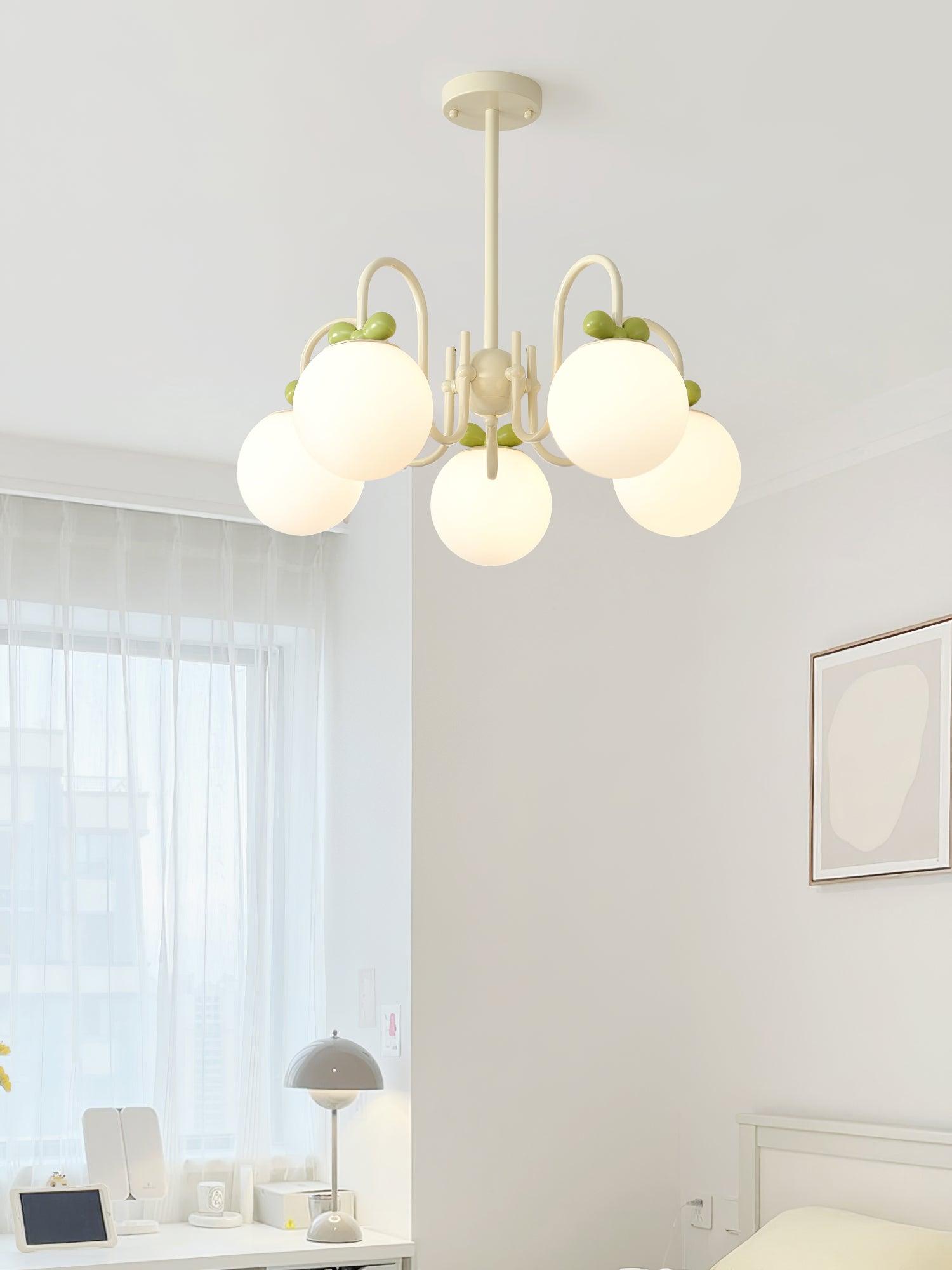 Cream Cherry Chandelier