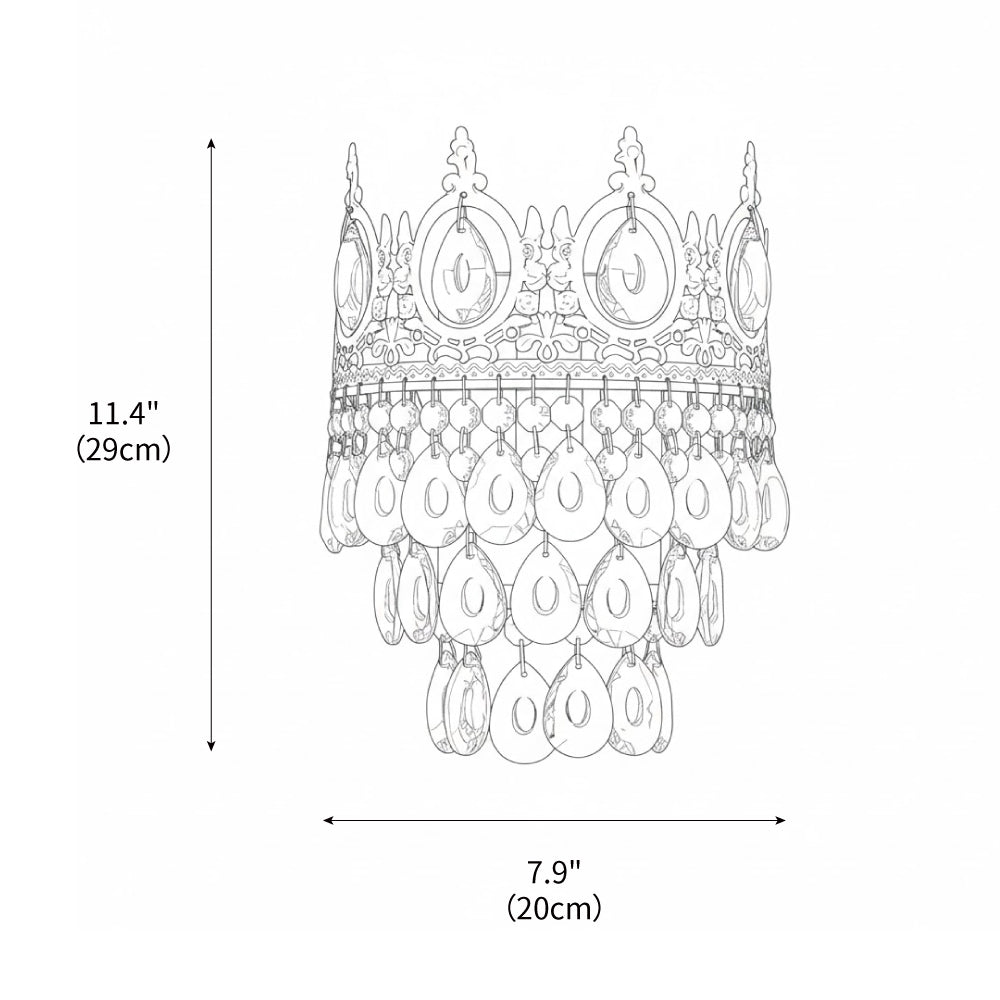 Crown Crystal Wall Lamp