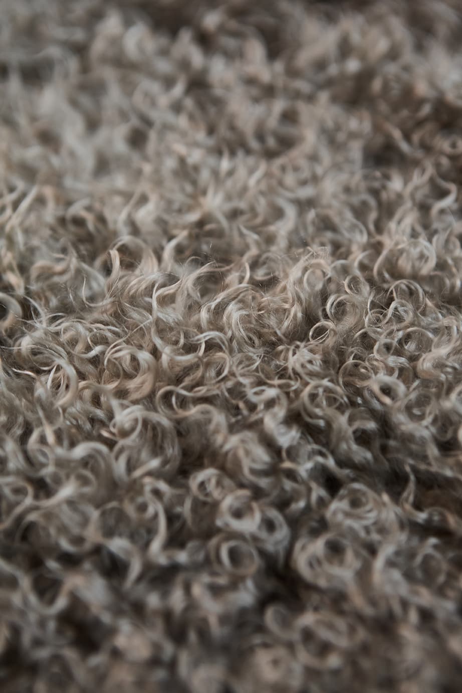 CURLY GOATSKIN RUG – Silver Grey - Homelosophy, view 7