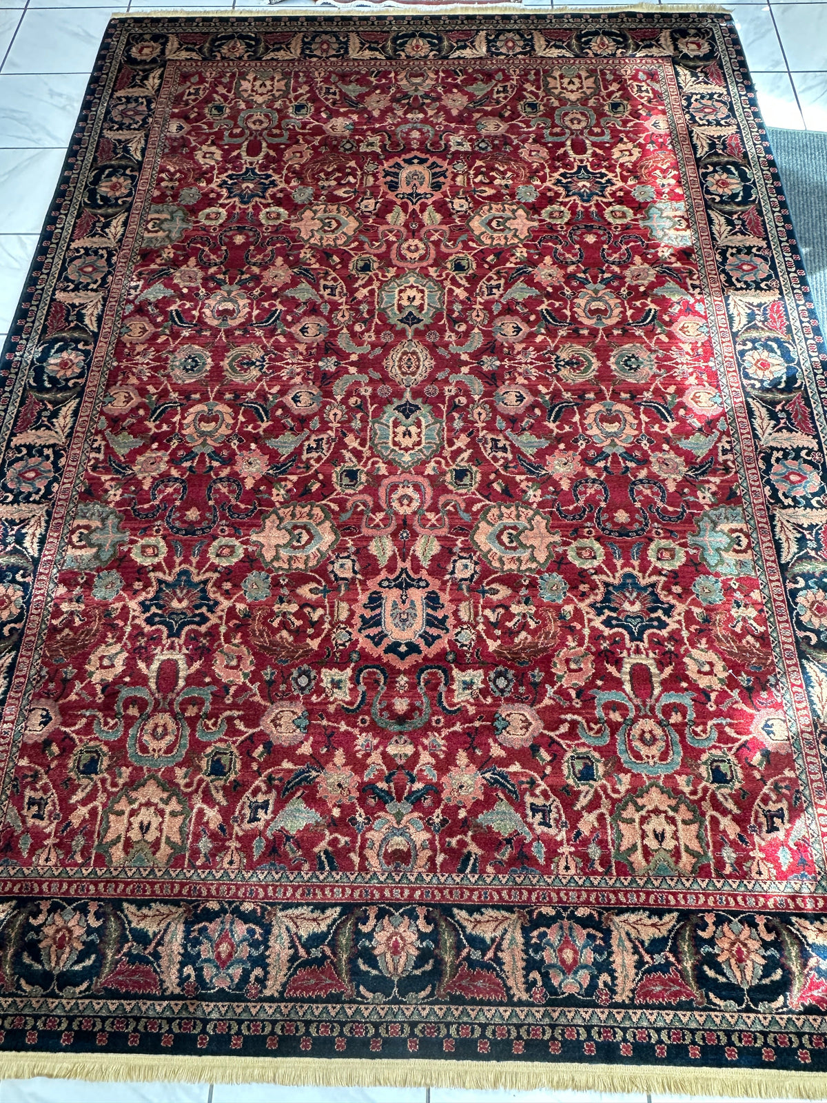 Karastan Samovar Teawash Rug 8'8" x 12', Machine-Made Wool, Vintage - Rugistan, view 4
