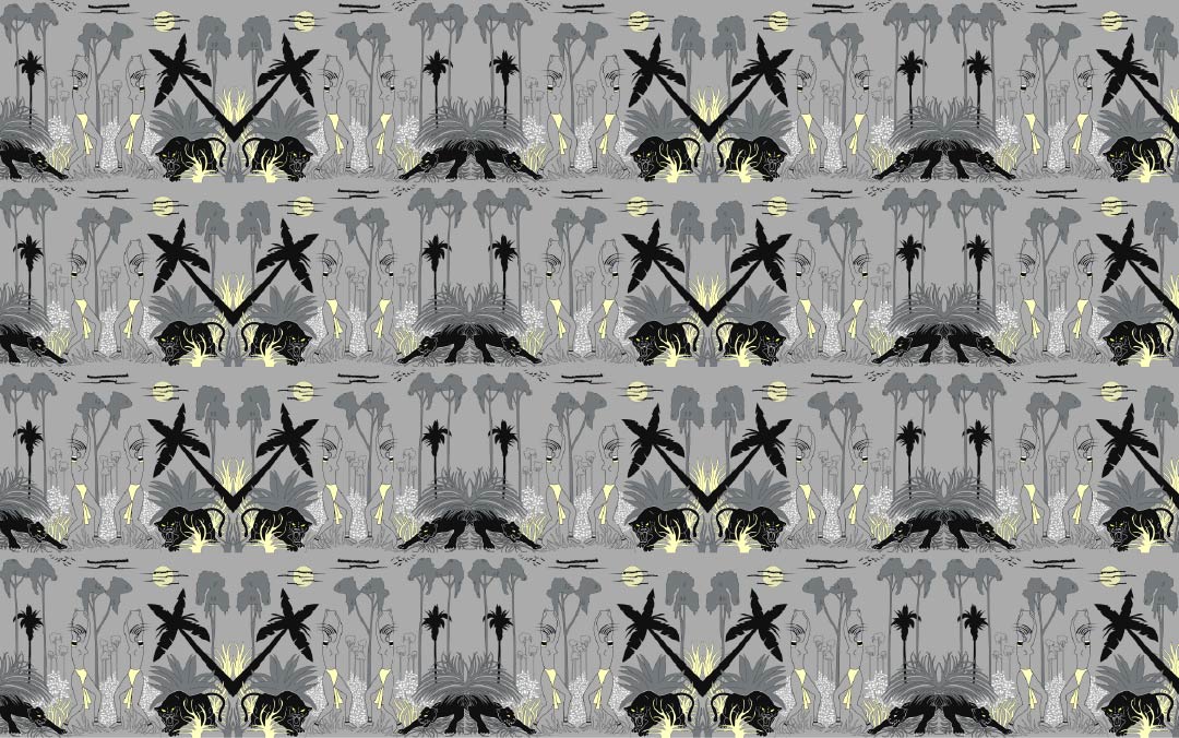 Custom Art Deco Pilots Wallpaper