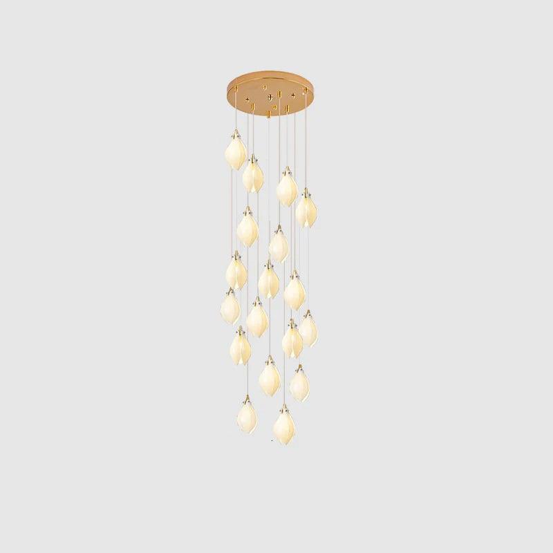 DIY Ceramic Flower Chandelier