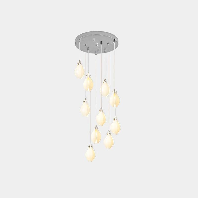 DIY Ceramic Flower Chandelier