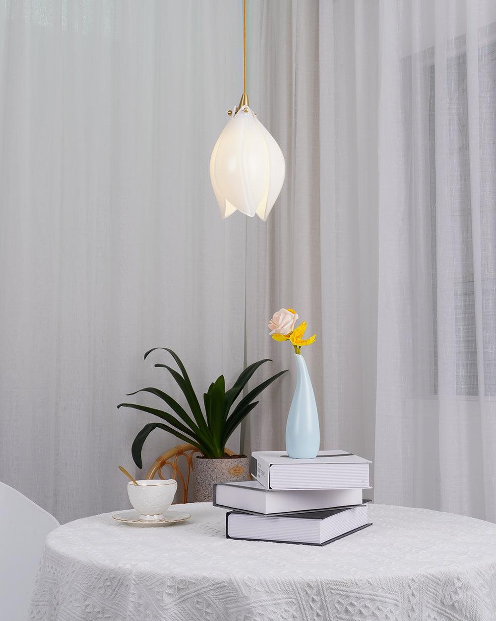 DIY Ceramic Flower Chandelier