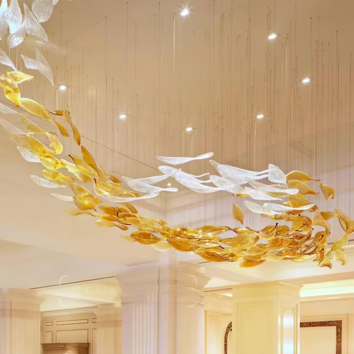 DIY Ocean Current Chandelier