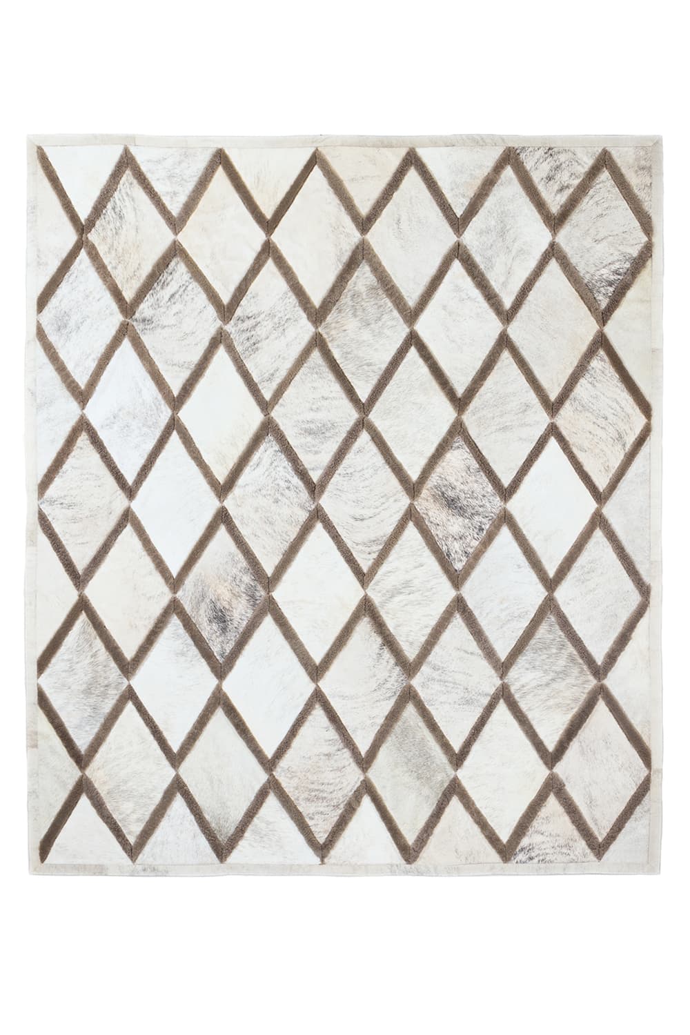 DIAMONDS - Rug in Hide and Shearling - Homelosophy, view 2
