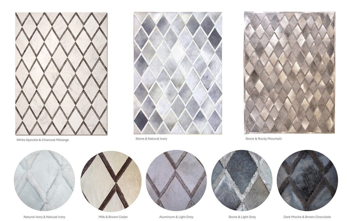 DIAMONDS - Rug in Hide and Shearling - Homelosophy, view 5
