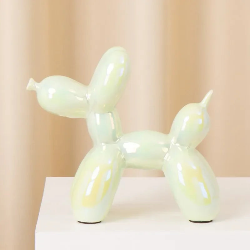 Dog Figurine - Handmade Ceramic Orange