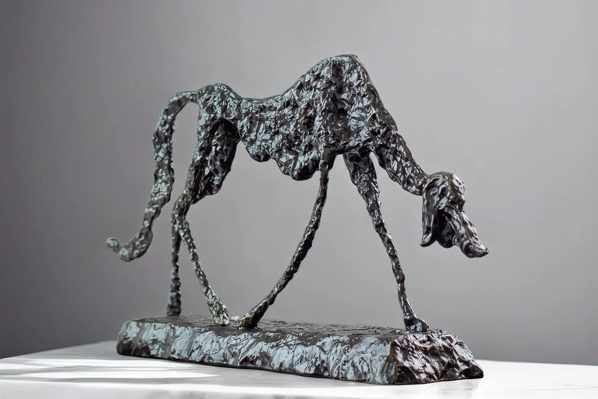 Dog Statue - Abstract Bronze Small