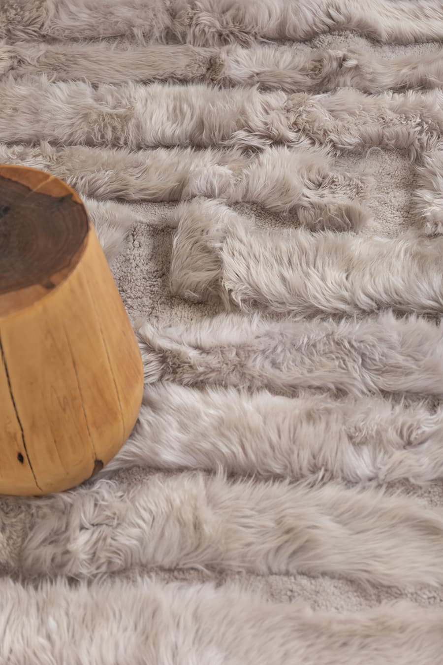 DOMINO - Sheepskin Plush Rug - Homelosophy, view 3