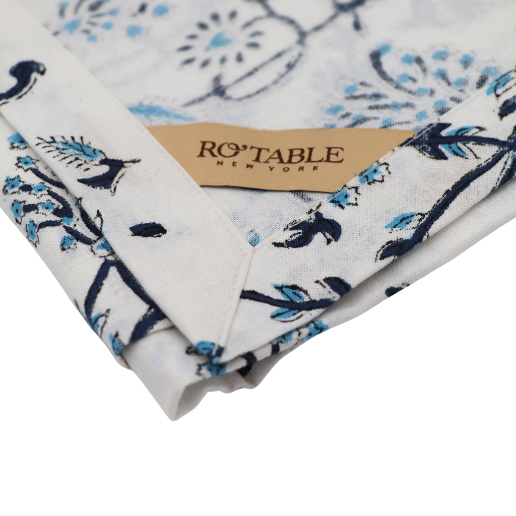 100% Organic Cotton - Eleanor Royal Blue Tablecloth
