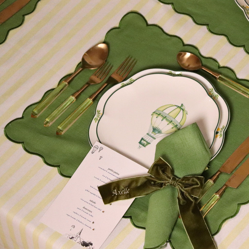 Evergreen Wave Placemat - Set of 4