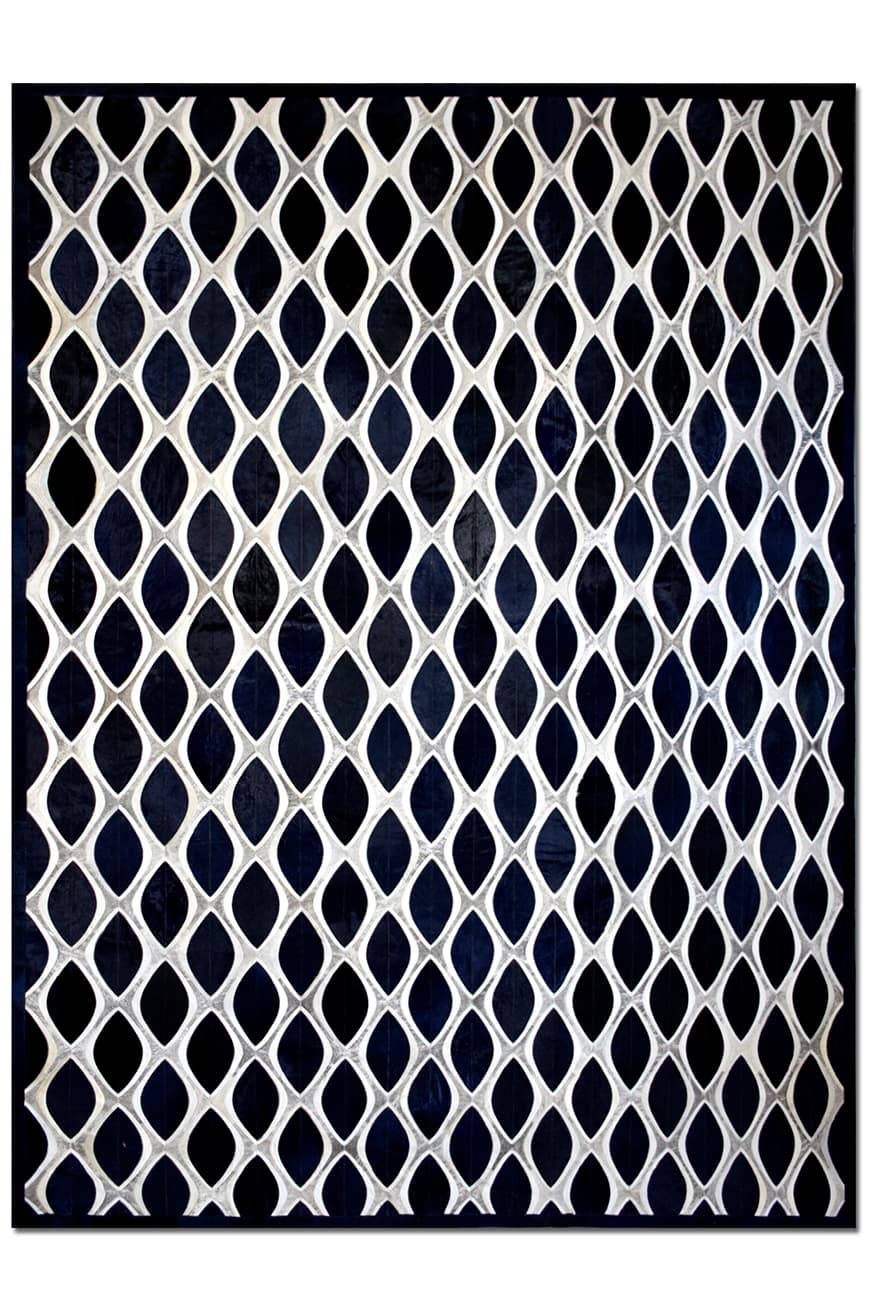 EYE CAT – Contemporary Custom Rug in Cowhide - Homelosophy, view 2
