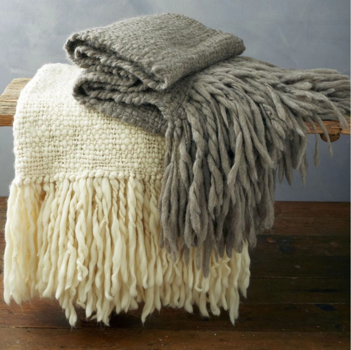 Flame Chunky Wool Blanket - Homelosophy, view 13