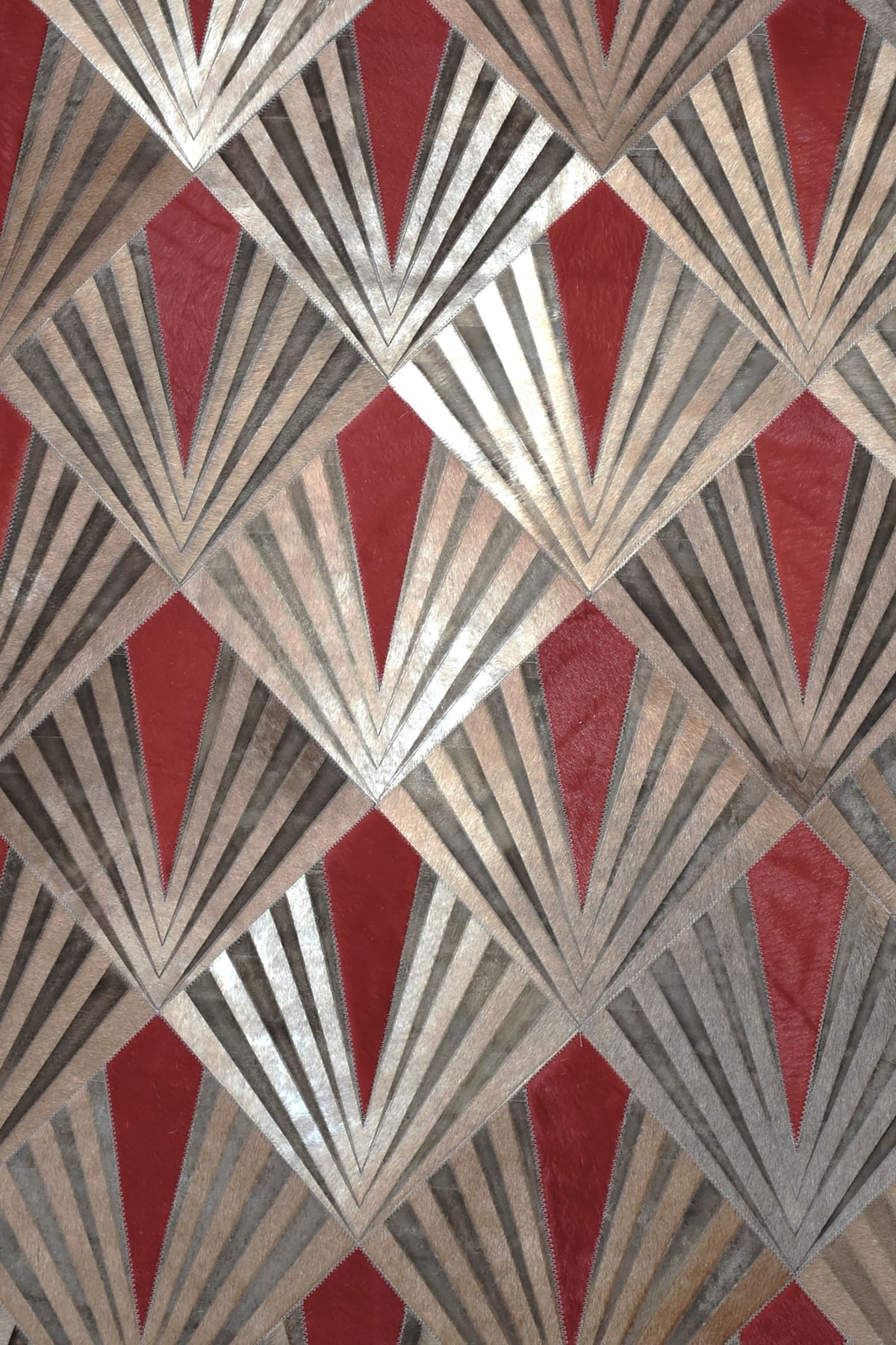 FLAME – Bold Lasered Luxury Rug in Premium Leather - Homelosophy